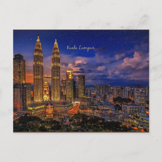 Carte Postale Kuala Lumpur skyline (Devant)