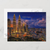 Carte Postale Kuala Lumpur skyline (Devant / Derrière)