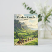 Carte Postale Kualoa Ranch Hawaï (Debout devant)