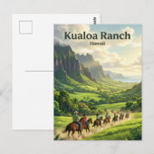 Carte Postale Kualoa Ranch Hawaï (Devant / Derrière)