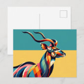 Carte postale Kudu (Devant / Derrière)
