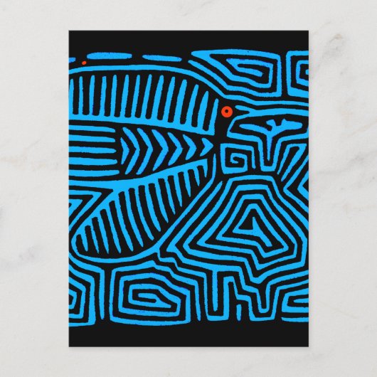 Carte Postale Kuna Blue Bird (Devant)