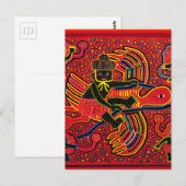 Carte Postale Kuna Indian Stork Apportant design bébé (Devant / Derrière)