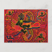 Carte Postale Kuna Indian Stork Apportant design bébé (Devant)