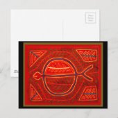 Carte Postale Kuna Mola Stingray (Devant / Derrière)