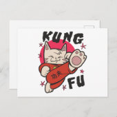 Carte Postale Kung Fu Cat (Devant / Derrière)
