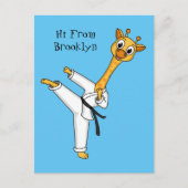 Carte Postale Kung Fu giraffe (Devant)