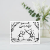 Carte Postale Kung Fu Snowmen (Debout devant)