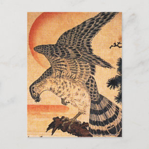 Carte postale Kuniyoshi Hawk