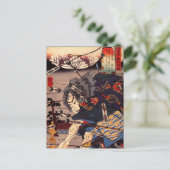 Carte Postale Kuniyoshi Samurai (Debout devant)
