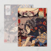 Carte Postale Kuniyoshi Samurai (Devant / Derrière)