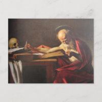 Kunst "Heiliger Hieronymus"- Postkarte