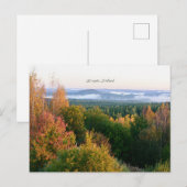 Carte Postale Kuopio, Finlande, paysage d'automne, (Devant / Derrière)