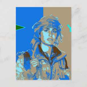 Carte Postale Kurde YPJ Fighter art 3