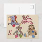 Carte Postale Kuscheltiere (Devant / Derrière)