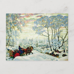 Carte Postale Kustodiev - Hiver