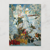 Carte Postale Kustodiev - La consécration de l'eau (Devant)