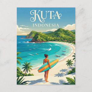 Carte Postale Kuta Indonésie