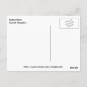 Carte postale Kutná Hora (Dos)
