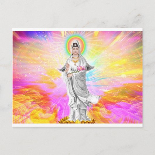 Carte Postale Kwan Yin La déesse de la compassion (Devant)