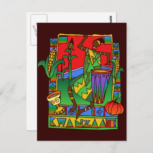 Carte postale Kwanzaa (Devant / Derrière)