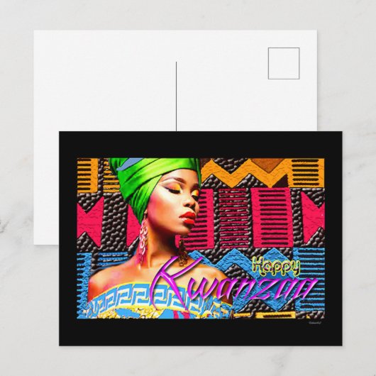 Carte Postale Kwanzaa (Devant / Derrière)