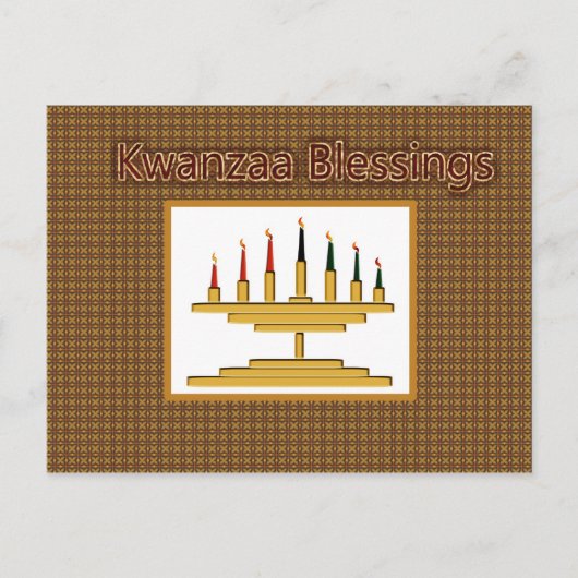 Carte postale Kwanzaa Blessings (Devant)