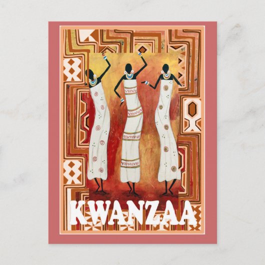 Carte Postale Kwanzaa - Danseuses (Devant)