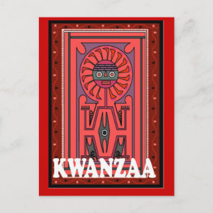 Carte Postale Kwanzaa - Effigie tribale