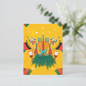 Carte Postale Kwanzaa jaune (Debout devant)