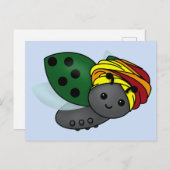 Carte postale Kwanzaa Ladybug (Devant / Derrière)