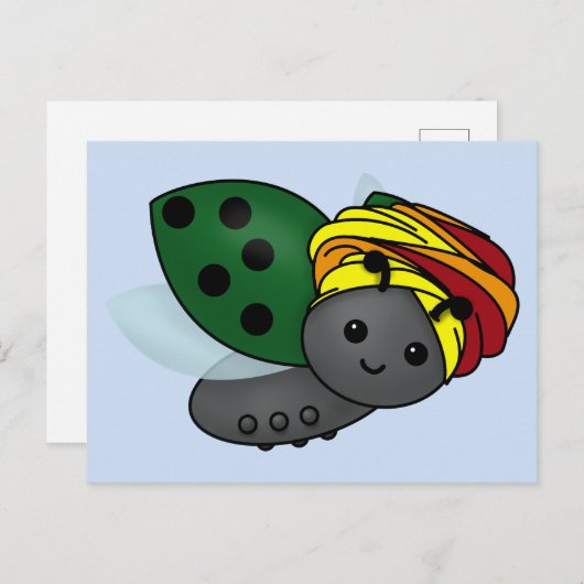 Carte postale Kwanzaa Ladybug (Devant / Derrière)