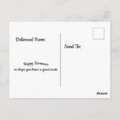 Carte Postale Kwanzaa père Noël (Dos)