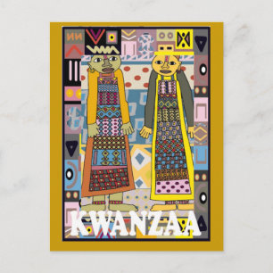 Carte Postale Kwanzaa - Personnages africains