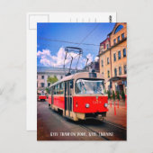 Carte postale Kyiv Tram Podil Kiev Ukraine (Devant / Derrière)