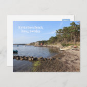 Carte Postale Kykviken Beach, Reso, Suède (Devant / Derrière)
