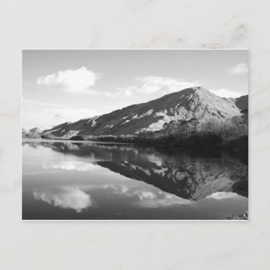 Carte Postale Kylemore Lake B&W (Devant)