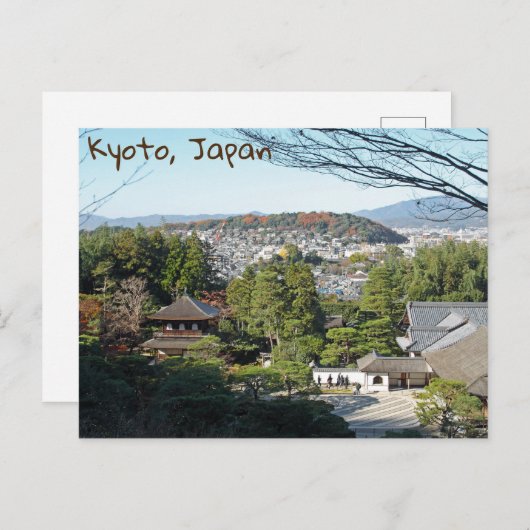 Carte Postale Kyoto & Ginkaku-ji temple, Japon (Devant / Derrière)