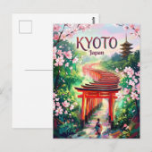 Carte Postale Kyoto Japon (Devant / Derrière)