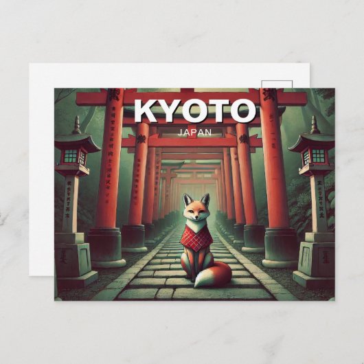 Carte Postale Kyoto Japon Voyage Fushimi Inari Taisha (Devant / Derrière)