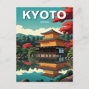 Carte Postale Kyoto Japon Voyage Kinkakuji Golden Pavilion