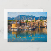 Carte Postale Kyrenia, Chypre : Peinture à l'huile (Devant / Derrière)