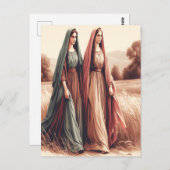 Carte Postale L’amour et la fidélité de Ruth à travers le voyage (Devant / Derrière)