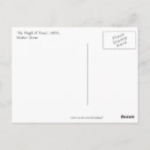Carte Postale L’ange de paix de la grue (Dos)