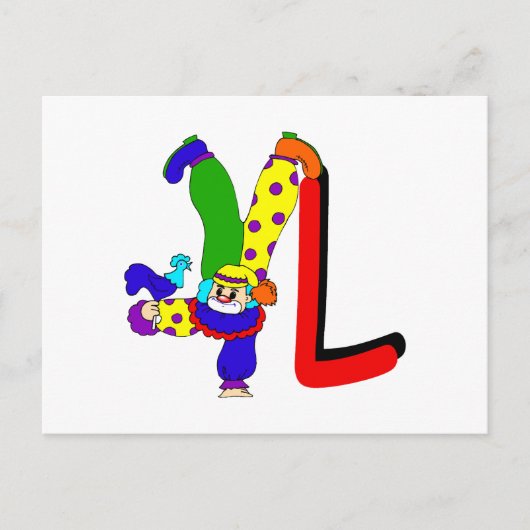 Carte Postale L Clown (Devant)