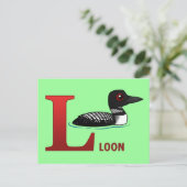 Carte Postale L est pour Loon (Debout devant)