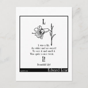 Carte Postale L était un lis