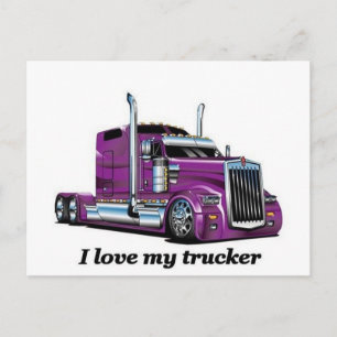 Carte Postale l J'aime mon camion