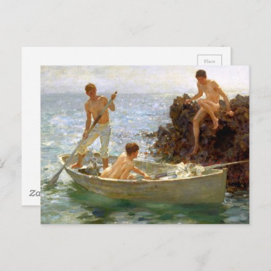 Carte Postale La Baignade (Devant / Derrière)