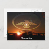 Carte Postale La baignade en soirée (Devant / Derrière)